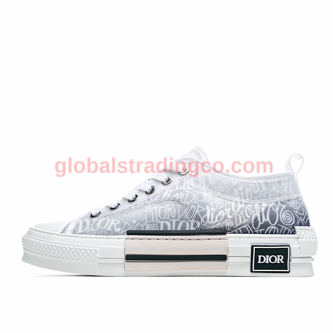 Dior B23 Oblique Slip-on Low Top Sneakers Sheer Print Sneakers